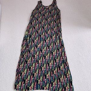 VTV 90s Flax by Jeanne Engelhart Rayon Maxi Dress